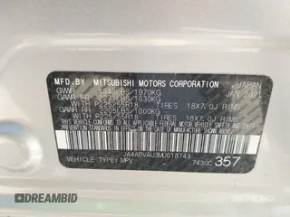 2021 Mitsubishi Outlander SE z VIN JA4APVAU3MU018743, wystawiony jako IAAI lot #42002286 z przebiegiem 97 069 mil mil oraz . Historia ofert i sprzedaży dostępna na DreamBid. Obrazek 9.