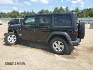 2021 Jeep Wrangler Unlimited Sport S with VIN 1C4HJXDN8MW523574, listed as a Copart auction lot 63010355 with 29,344 mi miles and Salvage title. Bid and sale history available at DreamBid. Image 2.