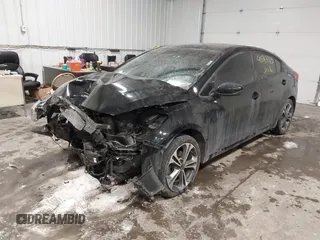 2018 Kia Forte LX with VIN 3KPFL4A74JE197378, listed as a IAAI auction lot 41543383 with 107,078 mi miles. Bid and sale history available at carsss.com. Image 17.