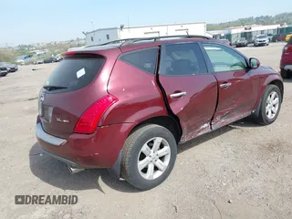 2007 Nissan Murano S with VIN JN8AZ08W77W662737, listed as a IAAI auction lot 42115990 with 98,755 mi miles and . Bid and sale history available at DreamBid. Image 4.