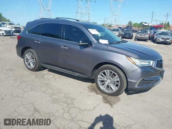 2017 Acura MDX Technology z VIN 5J8YD4H54HL002599, wystawiony jako IAAI lot #42146227 z przebiegiem 143 053 mil mil oraz . Historia ofert i sprzedaży dostępna na DreamBid. Obrazek 1.