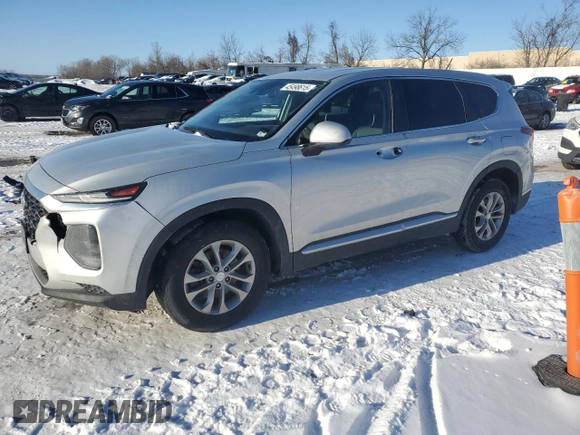 2019 Hyundai Santa Fe SE z VIN 5NMS23AD8KH117866, wystawiony jako Copart lot #45498615 z przebiegiem 70 030 mil mil oraz Szkoda całkowita • Salvage title. Historia ofert i sprzedaży dostępna na DreamBid. Obrazek 1.