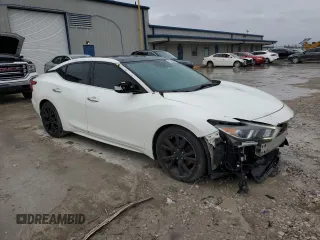 2017 Nissan Maxima Platinum with VIN 1N4AA6AP3HC392701, listed as a Copart auction lot 55589355 with 121,458 mi miles and Salvage title. Bid and sale history available at DreamBid. Image 4.