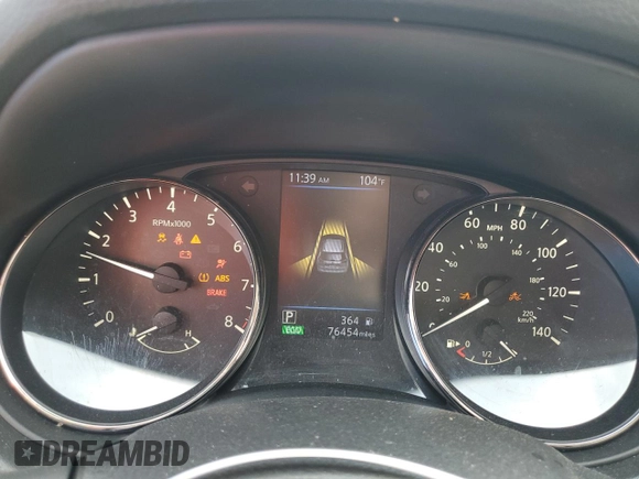 2020 Nissan Rogue SV z VIN JN8AT2MV7LW124124, wystawiony jako Copart lot #57997955 z przebiegiem 76 454 mil mil oraz Nie do naprawy • Non repairable. Historia ofert i sprzedaży dostępna na DreamBid. Obrazek 9.