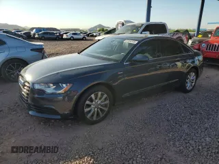 2013 Audi A6 Premium Plus with VIN WAUFGAFC5DN066496, listed as a Copart auction lot 63464595 with 87,241 mi miles and Salvage title. Bid and sale history available at DreamBid. Image 1.