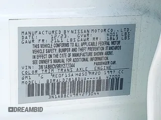 2024 Nissan Sentra SV with VIN 3N1AB8CV9RY273044, listed as a IAAI auction lot 42697869 with Not provided miles and . Bid and sale history available at DreamBid. Image 9.
