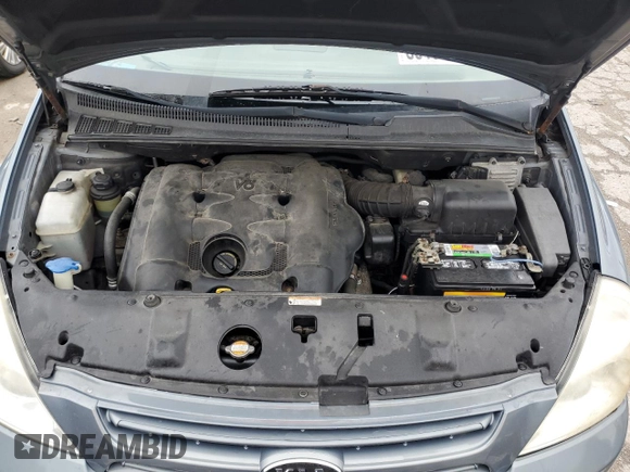 2008 Kia Sedona EX with VIN KNDMB233286246361, listed as a Copart auction lot 80190154 with 191,092 mi miles and Salvage Title. Bid and sale history available at carsss.com. Image 12.