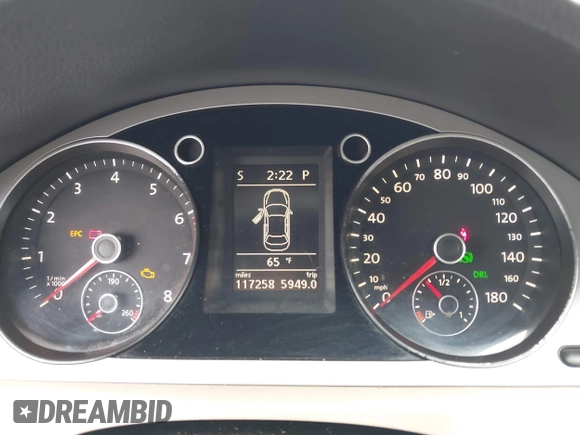 2010 Volkswagen CC Sport with VIN WVWMP7AN1AE564650, listed as a IAAI auction lot 42215762 with 117,258 mi miles and . Bid and sale history available at DreamBid. Image 7.
