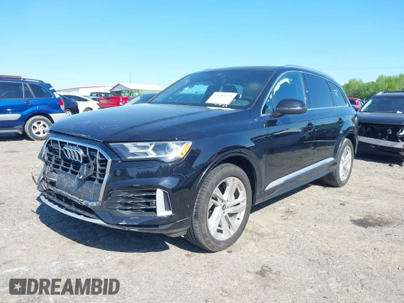 2021 Audi Q7 Premium Plus with VIN WA1LXAF71MD037845, listed as a IAAI auction lot 41987970 with 51,489 mi miles and . Bid and sale history available at DreamBid. Image 20.