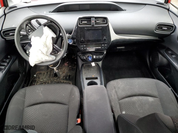 2019 Toyota Prius LE with VIN JTDL9RFU5K3007027, listed as a Copart auction lot 43240065 with 0 mi miles and Salvage Title. Bid and sale history available at carsss.com. Image 8.