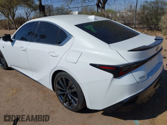 2021 Lexus IS with VIN JTHGZ1B20M5039154, listed as a IAAI auction lot 41978368 with 57,839 mi miles. Bid and sale history available at carsss.com. Image 3.