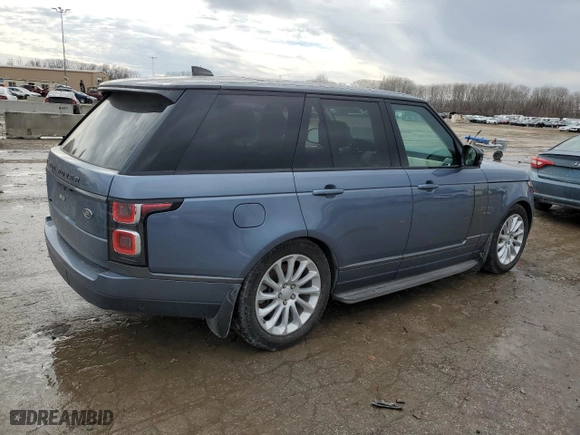 2020 Land Rover Range Rover HSE with VIN SALGS2RU5LA409208, listed as a Copart auction lot 46305655 with 108,231 mi miles and Salvage Title. Bid and sale history available at carsss.com. Image 3.