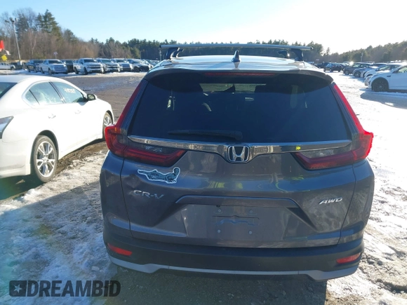 2020 Honda CR-V EX with VIN 5J6RW2H52LA004044, listed as a IAAI auction lot 41460501 with 58,511 mi miles. Bid and sale history available at carsss.com. Image 16.