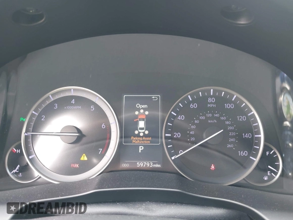 2018 Lexus ES with VIN 58ABK1GG6JU112716, listed as a IAAI auction lot 41915706 with 59,793 mi miles. Bid and sale history available at carsss.com. Image 7.
