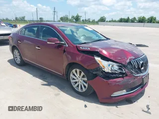 2014 Buick LaCrosse Leather with VIN 1G4GB5GR2EF299940, listed as a IAAI auction lot 42407229 with 105,535 mi miles and . Bid and sale history available at DreamBid. Image 1.