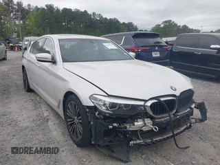 2019 BMW 5 Series 530i xDrive with VIN WBAJA7C53KWW48916, listed as a IAAI auction lot 42053125 with 108,496 mi miles. Bid and sale history available at carsss.com. Image 1.