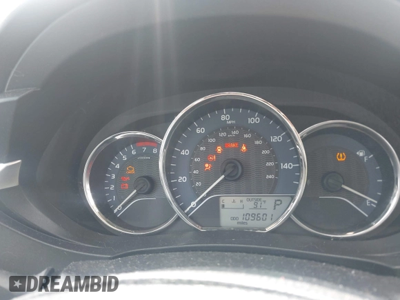 2016 Toyota Corolla L with VIN 2T1BURHEXGC580682, listed as a IAAI auction lot 42115397 with 109,601 mi miles and . Bid and sale history available at DreamBid. Image 7.