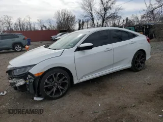 2020 Honda Civic Sedan Sport with VIN 2HGFC2F80LH578062, listed as a Copart auction lot 49667575 with 82,591 mi miles and Salvage Title. Bid and sale history available at carsss.com. Image 1.