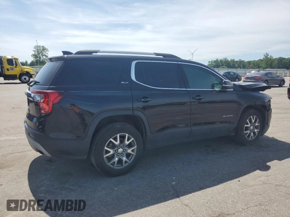2021 GMC Acadia SLT with VIN 1GKKNMLS6MZ129235, listed as a Copart auction lot 57599215 with 91,820 mi miles and Salvage title. Bid and sale history available at DreamBid. Image 3.