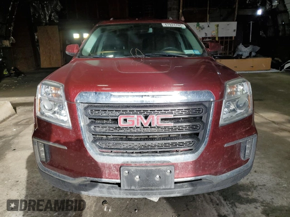 2017 GMC Terrain SLE with VIN 2GKFLTE37H6186164, listed as a Copart auction lot 47924765 with 56,129 mi miles and Salvage Title. Bid and sale history available at carsss.com. Image 5.