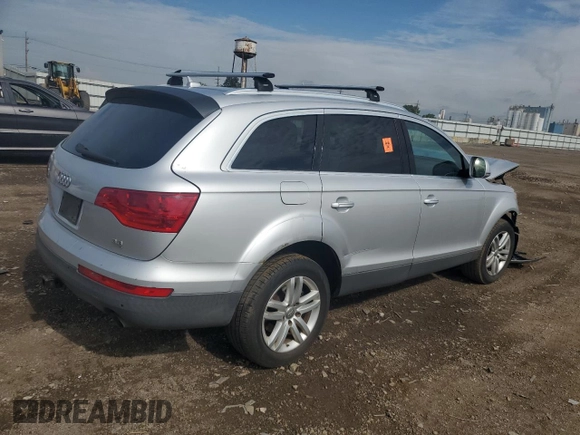 2008 Audi Q7 Premium with VIN WA1BY74L48D030275, listed as a Copart auction lot 62179715 with Not provided miles and Salvage title. Bid and sale history available at DreamBid. Image 3.