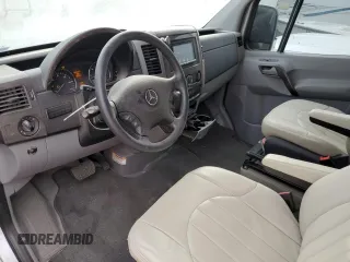 2012 Mercedes-Benz Sprinter with VIN WD3PF4CD5C5699548, listed as a Copart auction lot 76361884 with 46,471 mi miles and Salvage Title. Bid and sale history available at DreamBid. Image 8.