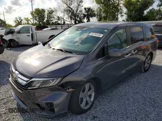 2020 Honda Odyssey EX z VIN 5FNRL6H57LB059327, wystawiony jako Copart lot #55764435 z przebiegiem 110 771 mil mil oraz Szkoda całkowita • Salvage title. Historia ofert i sprzedaży dostępna na DreamBid. Obrazek 1.