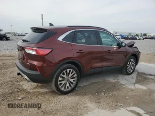 2021 Ford Escape Titanium with VIN 1FMCU9J91MUA79093, listed as a Copart auction lot 49645735 with 41,185 mi miles and Salvage Title. Bid and sale history available at carsss.com. Image 3.