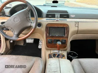 2003 Mercedes-Benz S with VIN WDBNG76J93A337922, listed as a Copart auction lot 55943475 with 135,103 mi miles and Clean Title. Bid and sale history available at DreamBid. Image 9.