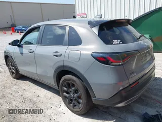 2024 Honda HR-V Sport with VIN 3CZRZ1H51RM733097, listed as a IAAI auction lot 41792599 with 22,939 mi miles. Bid and sale history available at carsss.com. Image 3.
