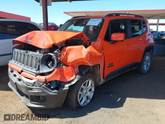 2017 Jeep Renegade Latitude z VIN ZACCJBBB5HPE78859, wystawiony jako IAAI lot #42206353 z przebiegiem 93 613 mil mil oraz . Historia ofert i sprzedaży dostępna na DreamBid. Obrazek 2.