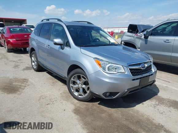 2016 Subaru Forester 2.5i Touring with VIN JF2SJAVC8GH493549, listed as a IAAI auction lot 41875775 with 74,767 mi miles. Bid and sale history available at carsss.com. Image 1.