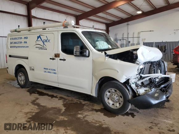 2014 Nissan NV SV with VIN 1N6AF0KY1EN105692, listed as a Copart auction lot 49858635 with 0 mi miles and Salvage Title. Bid and sale history available at carsss.com. Image 4.