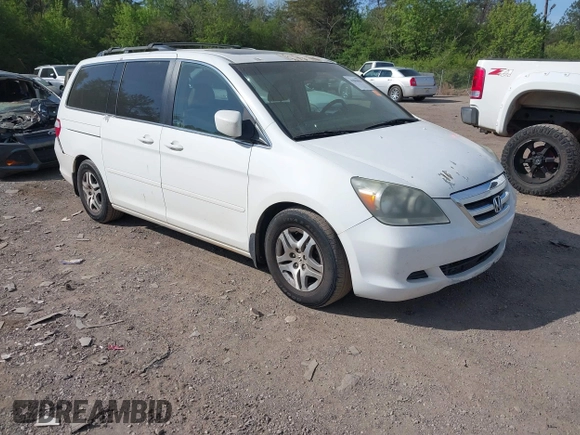 2006 Honda Odyssey EX-L z VIN 5FNRL387X6B452405, wystawiony jako IAAI lot #41884680 z przebiegiem 333 366 mil mil oraz . Historia ofert i sprzedaży dostępna na DreamBid. Obrazek 1.