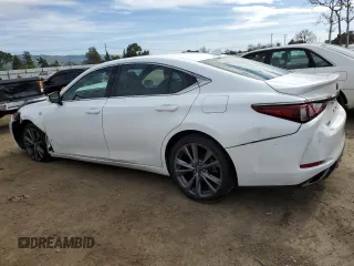 2019 Lexus ES with VIN 58ABZ1B17KU007408, listed as a Copart auction lot 46005325 with 50,084 mi miles and Salvage Title. Bid and sale history available at carsss.com. Image 2.