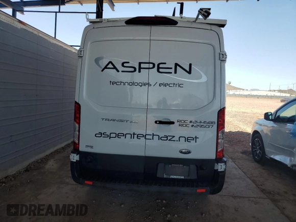 2018 Ford Transit with VIN 1FTYR2CM7JKA51973, listed as a Copart auction lot 59139395 with Not provided miles and Salvage title. Bid and sale history available at DreamBid. Image 6.
