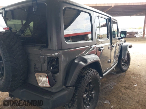 2020 Jeep Wrangler Unlimited Black and Tan с VIN 1C4HJXDG3LW266615, выставлен на аукционе IAAI как лот 42207899 с пробегом 55 291 миль миль и . История ставок и продаж доступна на DreamBid. Изображение 6.
