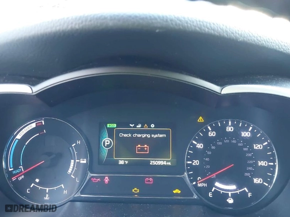 2014 Kia Optima Hybrid LX with VIN KNAGM4AD0E5064574, listed as a IAAI auction lot 41773748 with 250,994 mi miles. Bid and sale history available at carsss.com. Image 7.