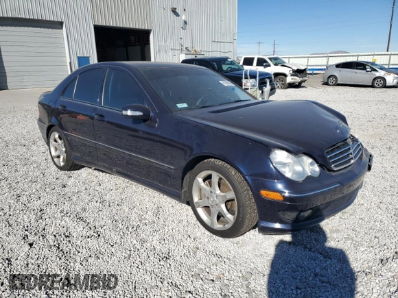 2007 Mercedes-Benz C 230 Sport with VIN WDBRF52H57F920704, listed as a Copart auction lot 41866955 with 93,551 mi miles and Salvage title. Bid and sale history available at DreamBid. Image 4.