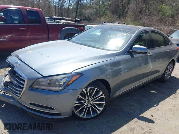 2015 Hyundai Genesis 3.8L with VIN KMHGN4JE5FU073248, listed as a IAAI auction lot 42064268 with 158,972 mi miles and . Bid and sale history available at DreamBid. Image 2.