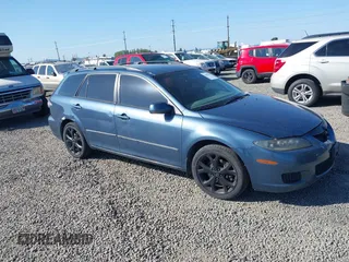 2006 Mazda 6 s Sport VE with VIN 1YVHP82D565M04589, listed as a IAAI auction lot 42082563 with 178,393 mi miles. Bid and sale history available at carsss.com. Image 1.