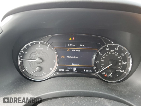 2021 Infiniti QX80 SENSORY with VIN JN8AZ2BE7M9268337, listed as a Copart auction lot 44951375 with 20,752 mi miles and Salvage Title. Bid and sale history available at carsss.com. Image 9.