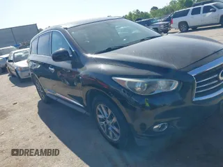 2015 Infiniti QX60 with VIN 5N1AL0MN5FC506539, listed as a IAAI auction lot 41982514 with 156,518 mi miles. Bid and sale history available at carsss.com. Image 1.