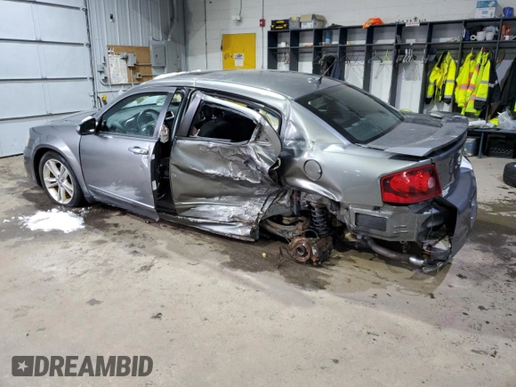 2012 Dodge Avenger SXT Plus with VIN 1C3CDZEG2CN251612, listed as a Copart auction lot 43418835 with 104,355 mi miles and Salvage Title. Bid and sale history available at carsss.com. Image 2.