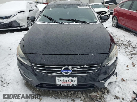 2015 Volvo S60 T6 Drive-E with VIN YV149MFK5F2339707, listed as a Copart auction lot 82493884 with 87,932 mi miles and Salvage Title. Bid and sale history available at carsss.com. Image 5.