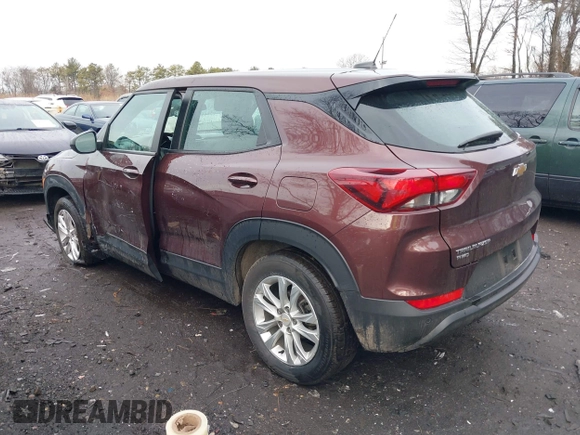 2022 Chevrolet TrailBlazer LS with VIN KL79MNSLXNB014139, listed as a IAAI auction lot 41475698 with 52,262 mi miles. Bid and sale history available at carsss.com. Image 14.
