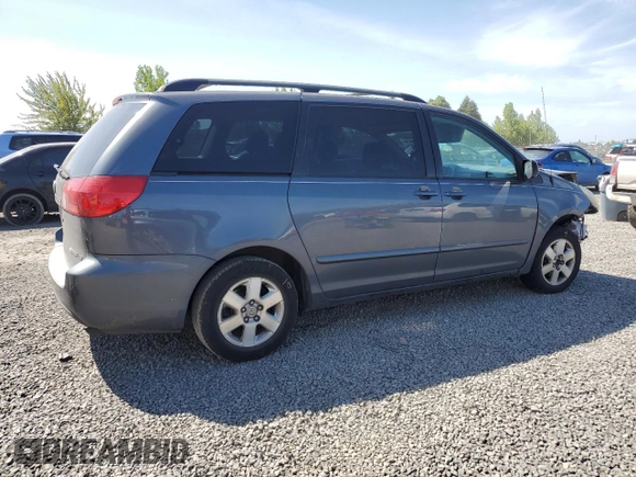2006 Toyota Sienna CE с VIN 5TDZA23C76S480226, выставлен на аукционе Copart как лот 56249515 с пробегом 216 963 миль миль и Списание • Salvage title. История ставок и продаж доступна на DreamBid. Изображение 3.