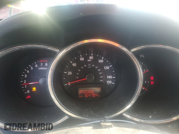 2011 Kia Sorento LX with VIN 5XYKT4A20BG158875, listed as a Copart auction lot 50928455 with 164,784 mi miles and Salvage Title. Bid and sale history available at DreamBid. Image 9.