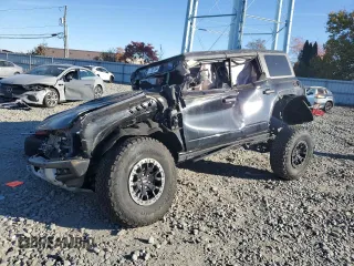 2022 Ford Bronco Raptor with VIN 1FMEE5JR7NLA50848, listed as a Copart auction lot 77857384 with 18,694 mi miles and Salvage Title. Bid and sale history available at carsss.com. Image 1.