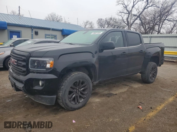 2017 GMC Canyon 2WD SLE with VIN 1GTG5CEN5H1181298, listed as a Copart auction lot 43681595 with 155,063 mi miles and Salvage Title. Bid and sale history available at carsss.com. Image 1.